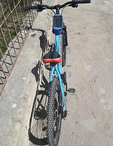 Электровелосипеды: START brendi dağ velosipedi - Rəng: açıq mavi, narıncı loqo vurğuları — 2