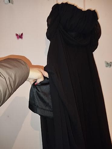 qara sade donlar: Qara rəngli ziyafət/libas - Stil: klassik, uzun, arxadan quyruqlu — 3