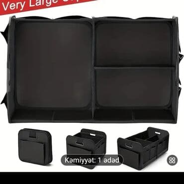 чемодан с инструментами для автомобиля: Qara rəngdə, çoxsaylı cibləri olan avtomobil təşkilatçısı — 5