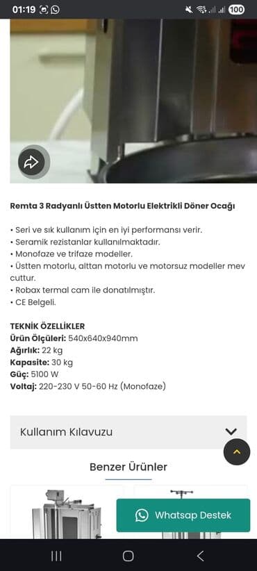 meyve qurudan aparat: Elektrik, Remta, 3 gözlü, Nağd ödəniş — 6