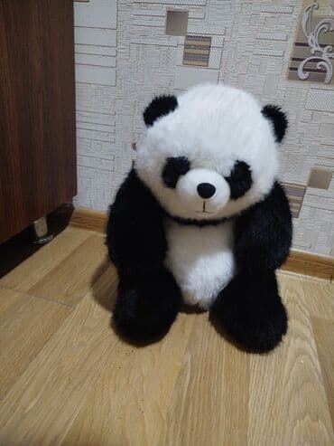 uşaq kombinezonları: Böyük ölçülü panda plyuş oyuncağı - Rəng: klassik qara-ağ - Material — 1