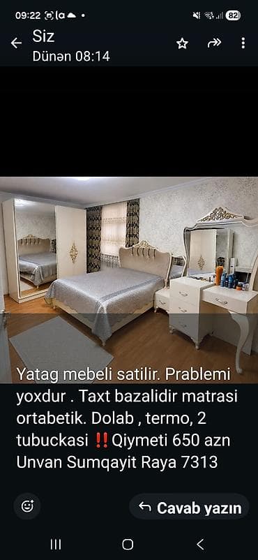 açılan divan: İkinəfərlik çarpayı, 2 tumba — 1