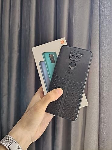 islenmis printer satisi: Redmi Note 9, 64 GB, rəng - Yaşıl, Barmaq izi, İki sim kartlı, Face ID — 1