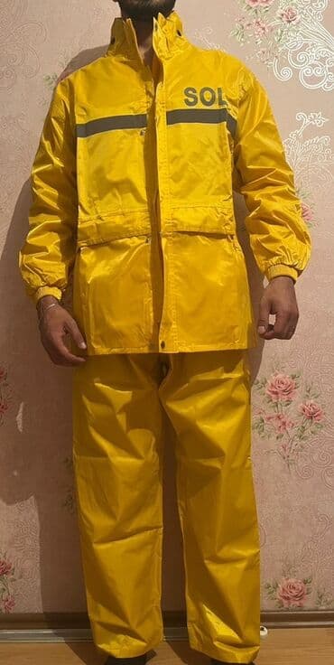 дождевой костюм детский: Мужской плащ, цвет - Желтый — 6