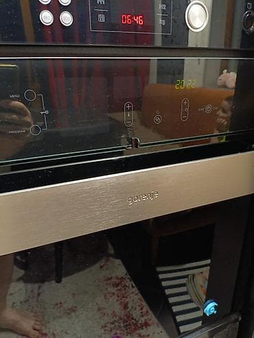 efba soba: Gorenje inteqrasiya olunan elektrik sobası - Qara şüşə ön panel və — 8