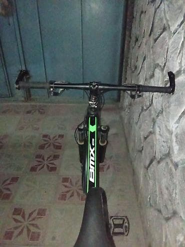 real gitara: BMX GTX dağ velosipedi - Rəng: qara-yaşıl dizayn, çərçivə və təkər — 4