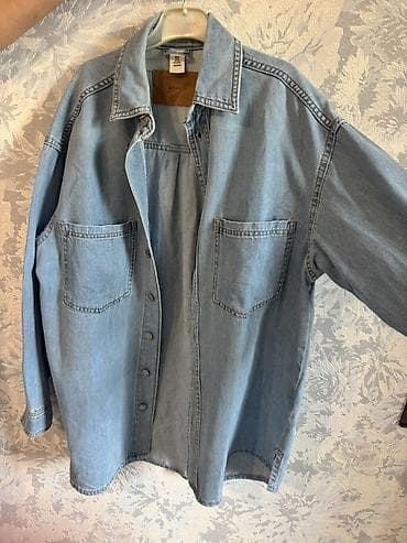 Oversize cins köynək/gödəkcə Kişi - Model: düyməli, uzunqol, oversize — 2