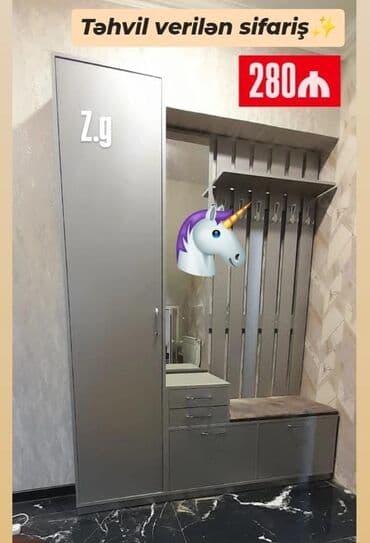 isqaf: Yeni, Düz dolab, Dolab-asılqan — 1