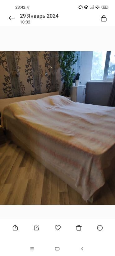 кровать двуспальная: Кровать двуспальная 160*200 муж сам собирал, отличного качества — 1