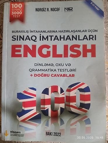 Məhsul: “Sınaq İmtahanları – English” (5-ci nəşr) Müəllif: Nərgiz R