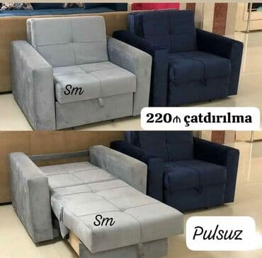 кресло кровать в баку цены: *Amerkanka kreslo* qiymet *220azn* ölcu *eni-1m ici-70sm* acilanda — 1