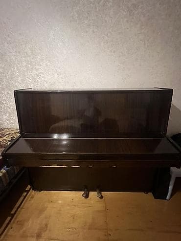 hoffmann 43 109 cm: Upright piano - Korpus: tünd qəhvəyi, parlaq lak örtüklü taxta — 4