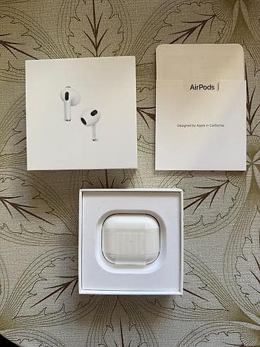 Apple AirPods (3-cü nəsil) - Model: A2565 (qulaqcıqlar), A2566