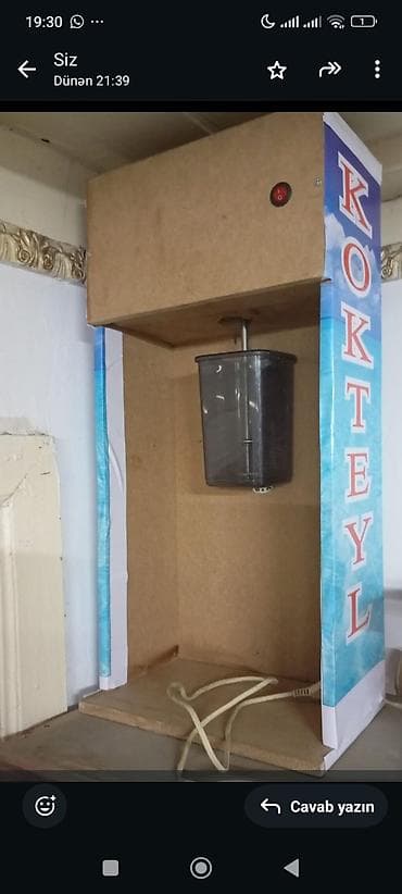 el konsolu: “Kokteyl” elektrikli qarışdırıcı aparatı - Məqsəd: Kokteyl, milkşeyk — 1