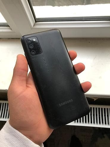 Samsung Galaxy A03s, 64 GB, rəng - Qara, Sensor, Barmaq izi, İki sim kartlı