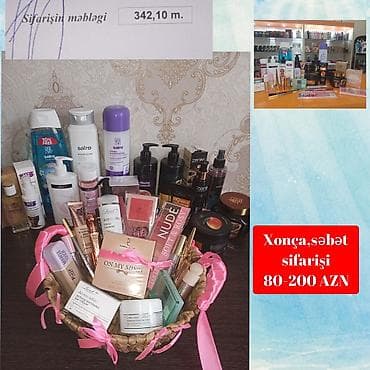 Xonça,səbət sifarişi – kosmetik və şəxsi qulluq məhsullarından ibarət