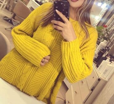 mi 10 qiymet: Sviter, M, rəng - Sarı — 2