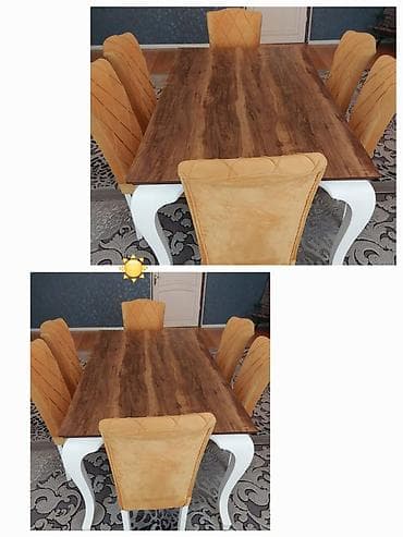 Qonaq otağı üçün, İşlənmiş, Kvadrat masa, 6 stul lalafo.az -da Qonaq otağı üçün, İşlənmiş, Kvadrat masa, 6 stul