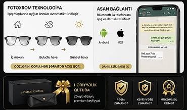 acki sekilleri: AI Ağıllı Eynək – Gələcəyin Texnologiyası Artıq Sizinlədir Süni — 2