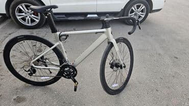 велосипеды trinx бишкек: Şosse/Gravel tipli velosiped - Çərçivə: yüngül alüminium, mat gümüş — 8