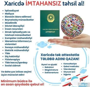 Məktəbəqədər və ibtidai sinif hazırlığı: Attestat ilə Xaricdə Təhsil Əyani, qiyabi, distant təhsil imkanı — 2