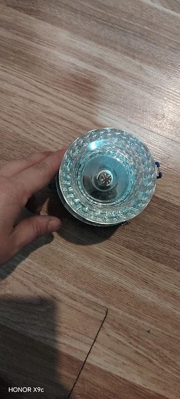 Məhəccərlər: Şüşə korpuslu tavan spotu (gömme tip) - Material: qalın, şəffaf — 1