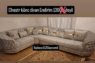 san bali: Künc divan, Açılmayan, Bazasız, Parça — 1