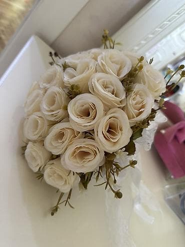 Məxməri effektli süni gül buketləri – 2 model - Rənglər: dərin — 5