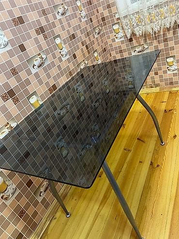 şüşə stol: Düz masa, Açılmayan, Şüşə — 4