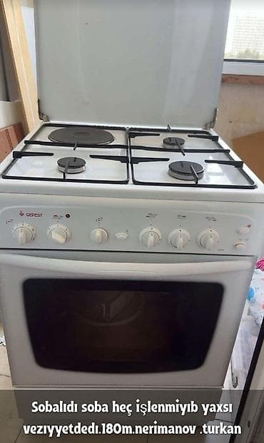 Qarışıq sobası Ayrıca dayanan, 4 gözlü