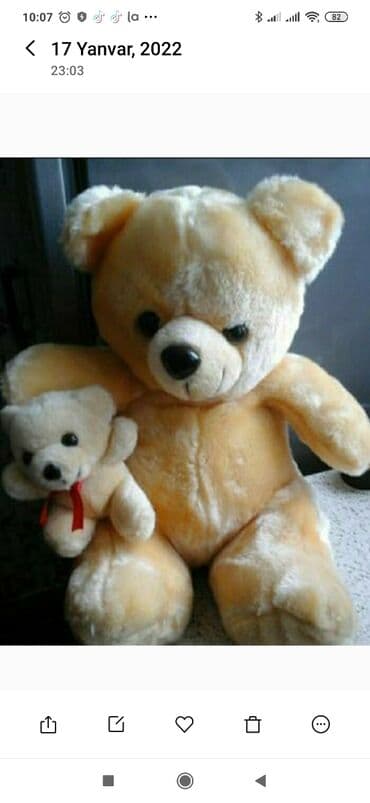 mişka şəkilləri: Balalı Mişka oyuncaq 20 man — 1