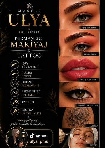 Permanent makiyajı: Permanent makiyaj və estetik xidmətlər təqdim olunur. Xidmətlər: - — 1