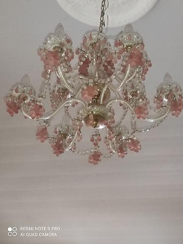 Çılçıraq, 10 və daha çox lampa, Xrustal