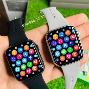 Yeni, Smart saat, Sensor ekran, rəng - Qara