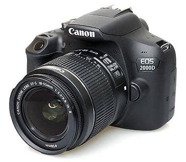 Canon EOS 2000D DSLR fotoaparat + EF-S 18-55mm zoom obyektiv - 24.1 lalafo.az -da Canon EOS 2000D DSLR fotoaparat + EF-S 18-55mm zoom obyektiv - 24.1