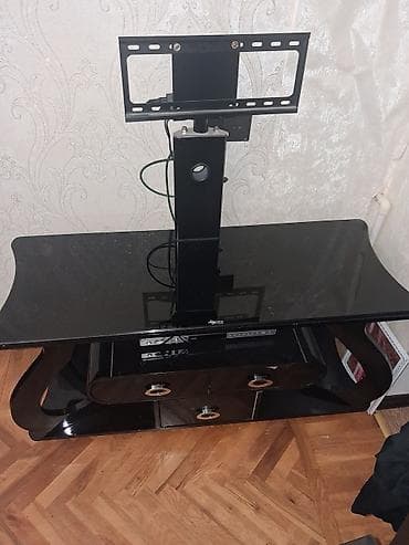 Düz TV altlığı, Polkalı, Şüşəli — 1