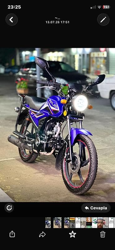 13 disk: Polad şəhər/skuter tipli motosiklet - Rəng: bənövşəyi-mavi, idman — 3