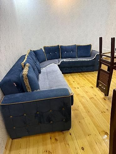 Ev və bağ: Künc divan, İşlənmiş, Açılan, Bazalı, Vеlur parça, Çatdırılma yoxdur — 2