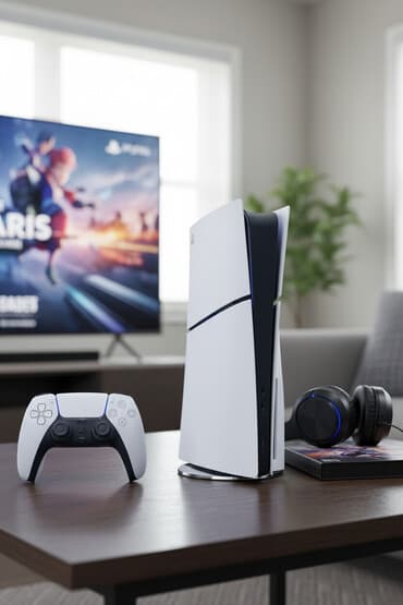 PlayStation 5 Slim (PS5) Disk versiyası – konsol və DualSense