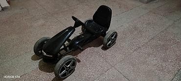 stacktrack oyuncaq dəsti: Uşaq pedallı qartinq maşını – Mercedes üslubunda, qara rəng — 4