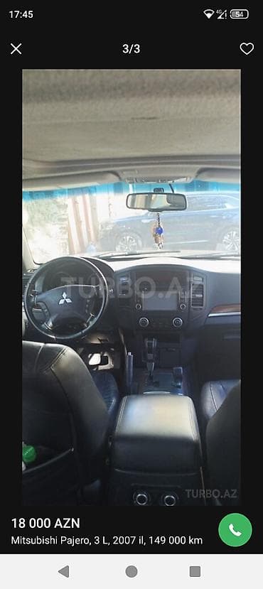 byd satisi: Mitsubishi Pajero: 3 l | 2007 il 149000 km Ofrouder/SUV — 2