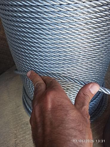 Металлические тросы: Məhsul: Sinklənmiş polad tros (E.G. Steel Wire Rope) - Konstruksiya — 8
