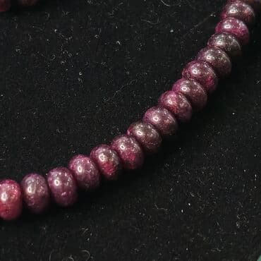 qiymətli daş adları: Original Hindistan Granat (Süleyman) daşi dest boyunbağ qolbag gümüş — 2