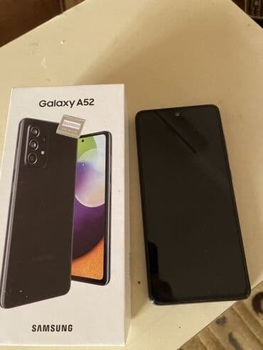 Samsung Galaxy A52, 128 GB, rəng - Qara, Barmaq izi, Face ID