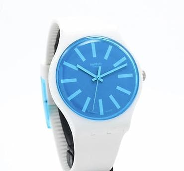 sensor saatlar: İşlənmiş, Qol saatı, Swatch, rəng - Ağ — 3