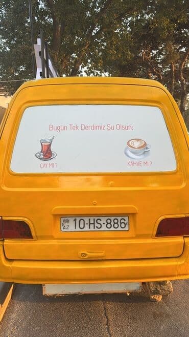Avtoservis avadanlıqları: Sarı rəngli mobil kofe–çay furqonu “Yellow Park” - Xidmət: küçədə — 4