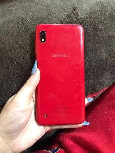 Мобильные телефоны и аксессуары: Samsung Galaxy A10, 32 ГБ, цвет - Красный, Две SIM карты — 1