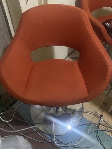 стул для компьютера: Məhsul: Dönər əsaslı müasir oturacaq - Rəng: kərpic/qırmızı-narıncı - — 1