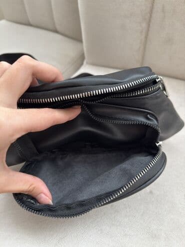 сумка на плечо: (1+1) Unisex bel/çiyin çantaları – 2 rəng: qara və bej — 3