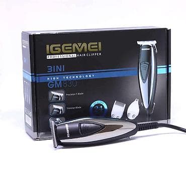 7d: Geemy 830 Təsviri: Birbaşa şəbəkə ilə kişilər üçün Trimmer dəsti 3in1 — 4